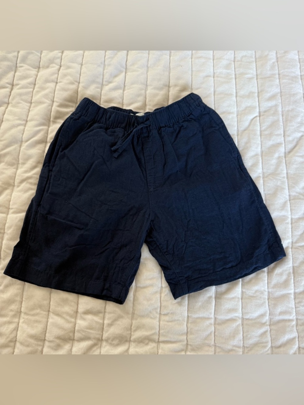 ARKET linen blend kids unisex pull on shorts size 5-6 lightweight casual